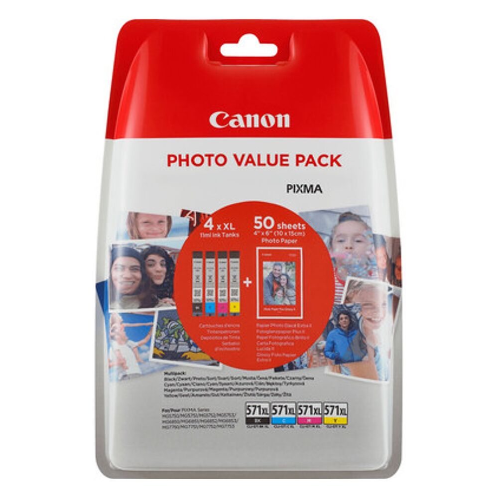 Canon Cli Xl C M Y Bk Multipack Foto Grobet