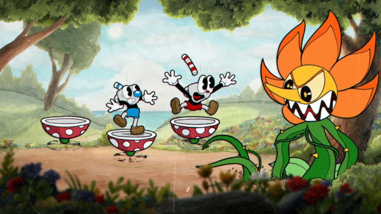 Screenshot van Cuphead