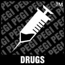 Logo van drugsgebruik in films en games van PEGI