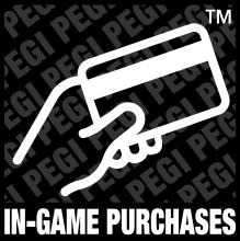 Logo van in-game aankopen in films en games van PEGI