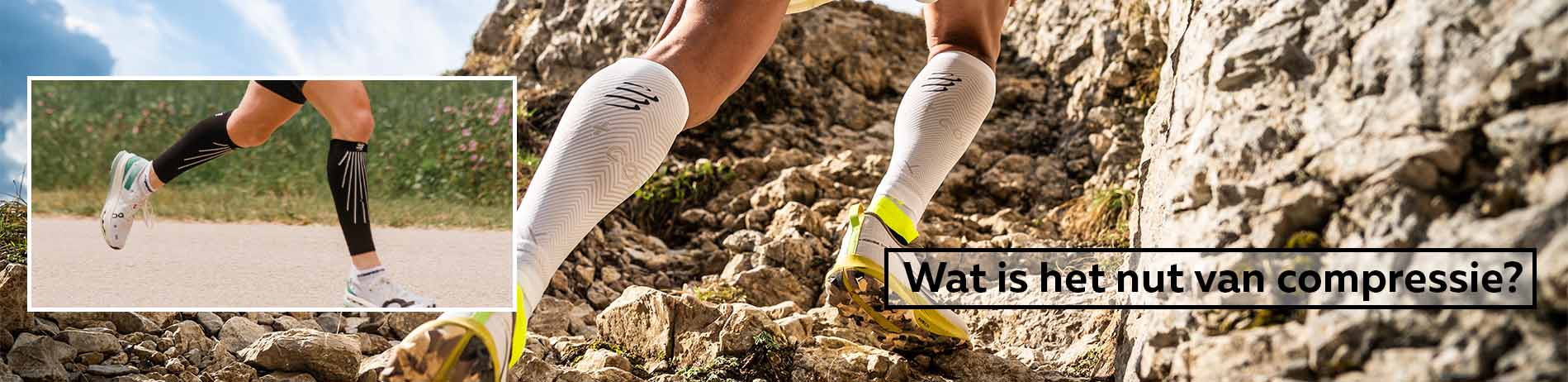 Compressiekousen hardlopen bij Runners' lab 