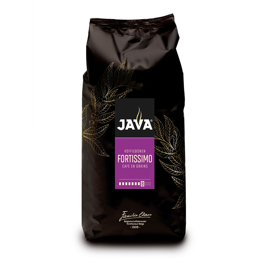 Koffiebonen Fortissimo- Pittige en intens koffieblend van JAVA Koffie