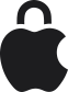 Apple logo met een slot