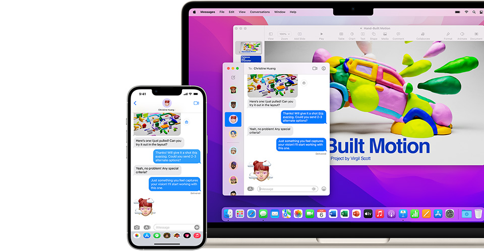iPhone en een MacBook Air