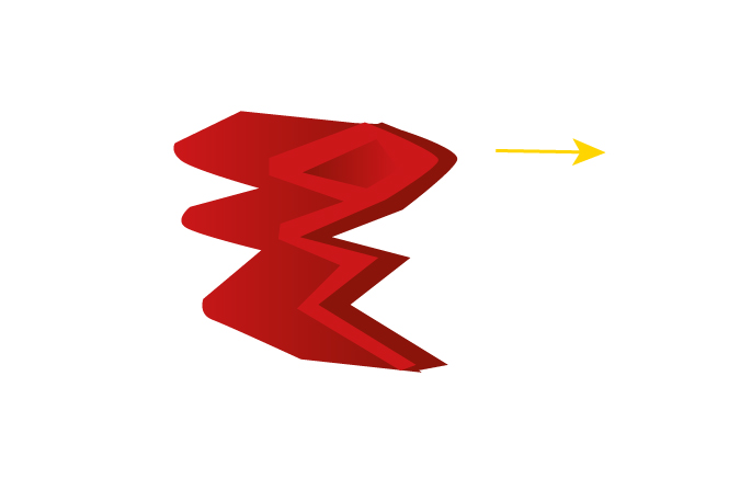 Vouwtechniek de ster stap 7 Vouwtechniek de ster stap 7