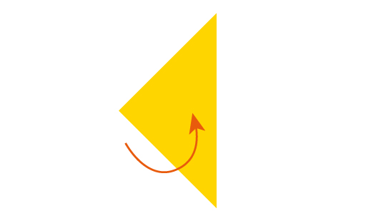 bestekpochet bohemian vouwen stap 2