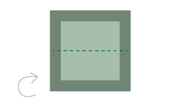 servet vouwen Home Factory stap 1