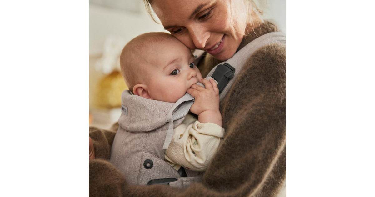 BabyBjörn Draagzak Mini, Geweven, Donkergroen