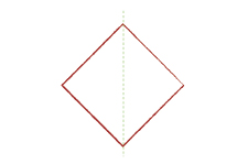 Vouwtechniek de piramide stap 3 Vouwtechniek de piramide stap 3