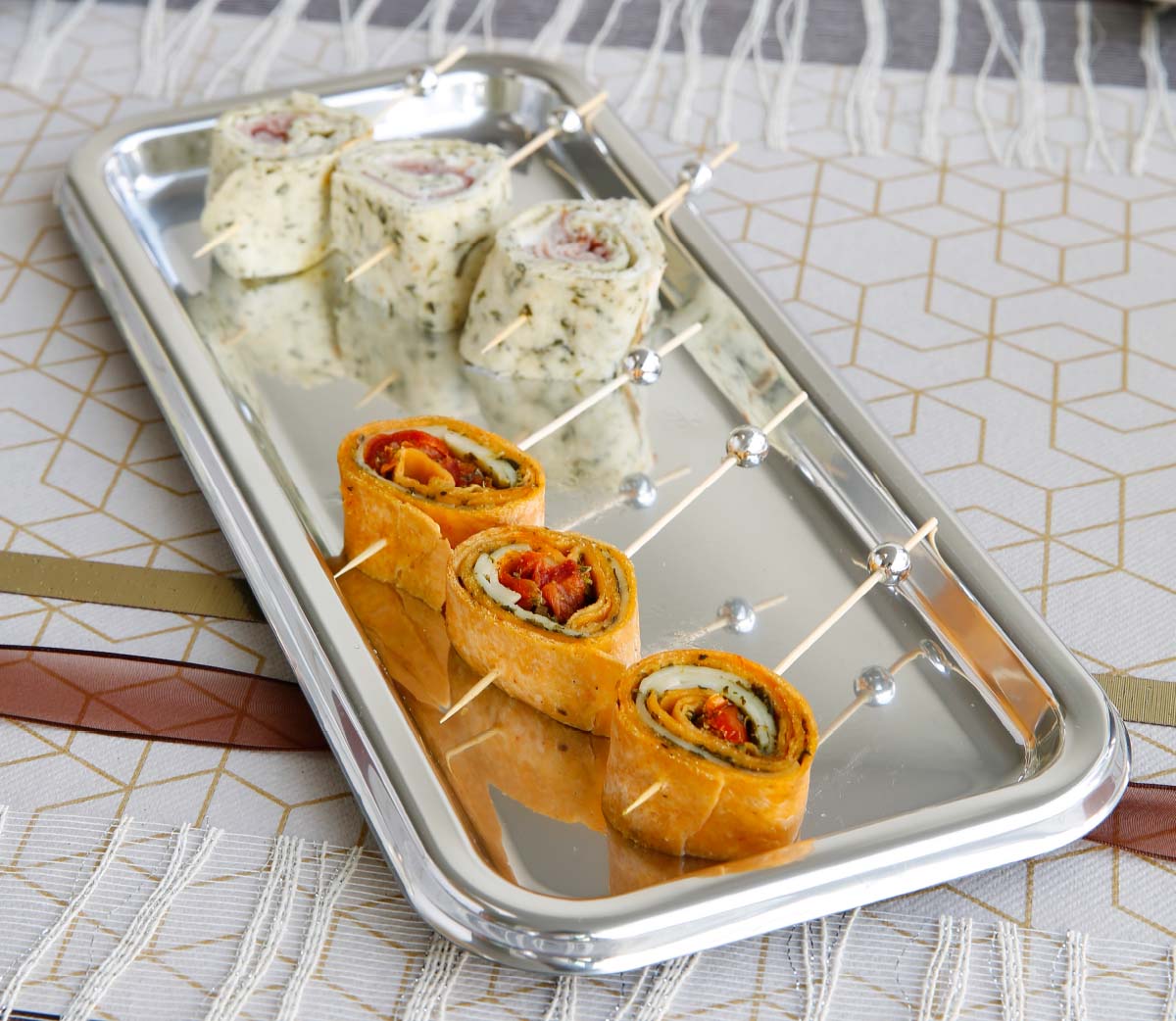 aperitiefhapjes presenteren