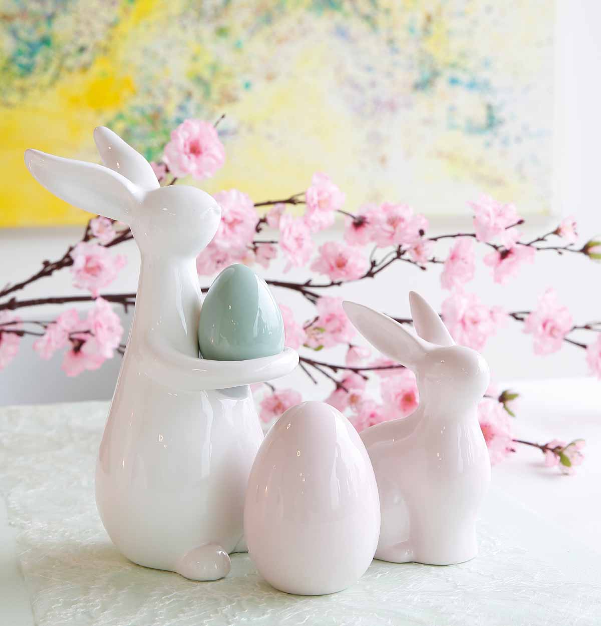 paasdecoratie tafel pastel