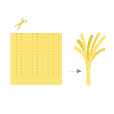 Vouwtechniek de ananas stap 5 Vouwtechniek de ananas stap 5