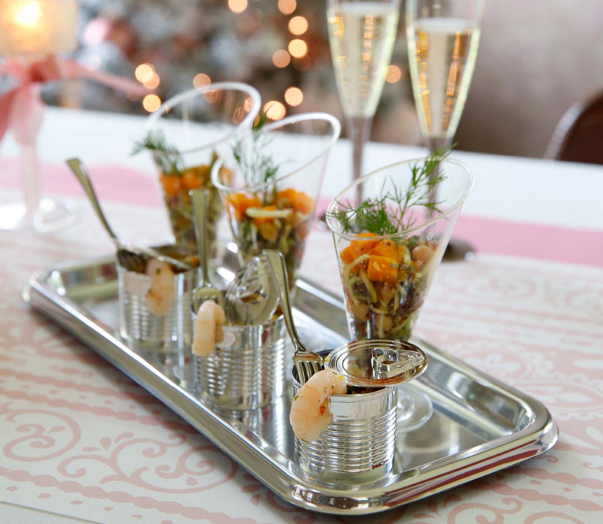 aperitiefhapjes presenteren