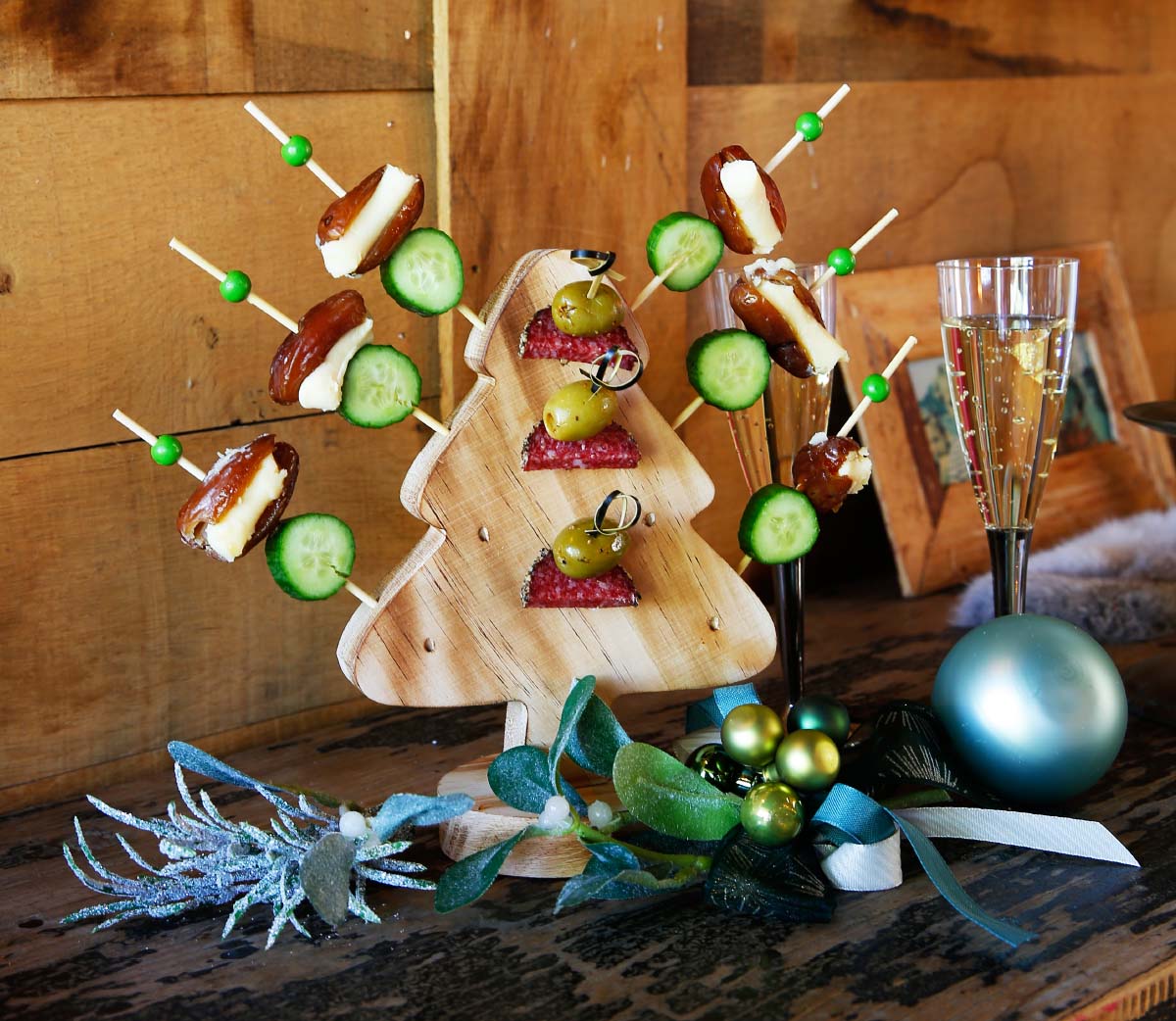 aperitiefhapjes presenteren