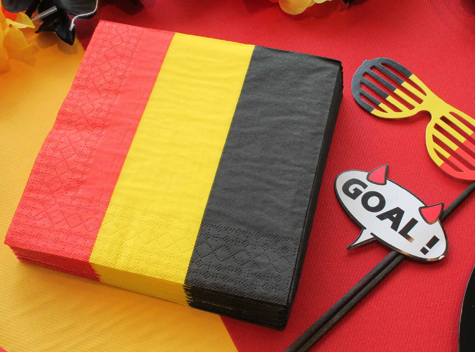 servietten Belgische vlag