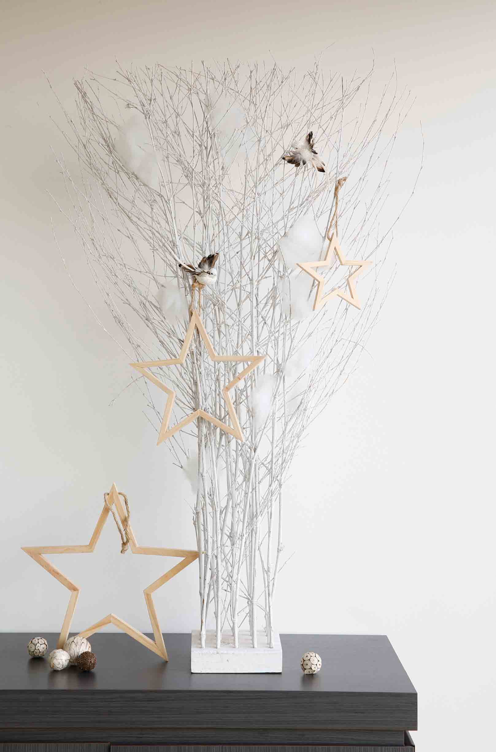 takken als kerstboom