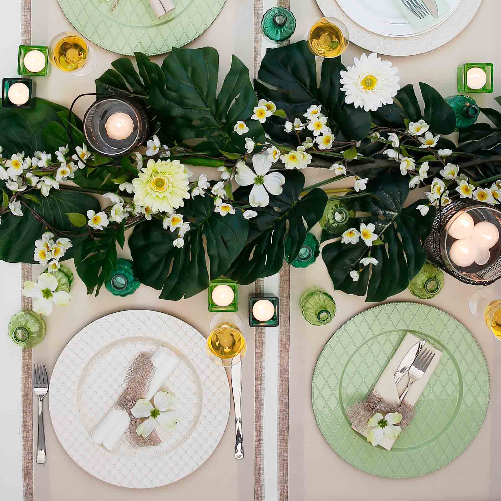 décoration de table printemps