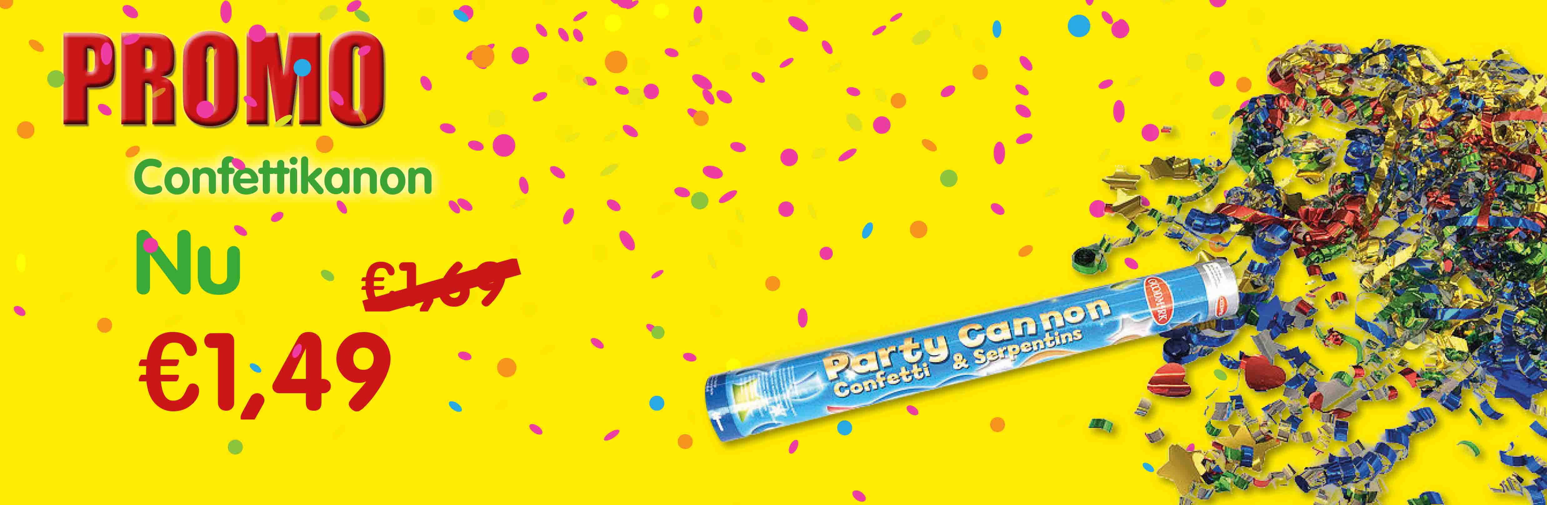 Party canon Promo confetti kanon