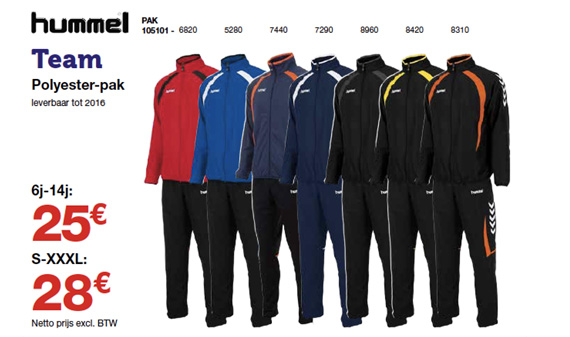 Hummel Team ploegsport sportclub trainingspak - Sportline.be Hummel Team ploegsport sportclub trainingspak - Sportline.be