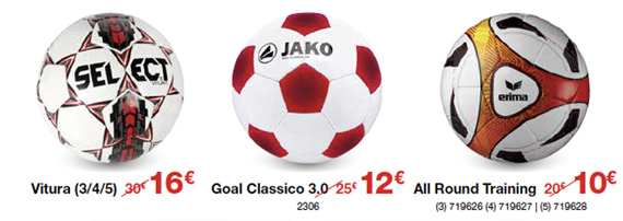 Voetbal trainingsballen Jako en Erima Voetbal trainingsballen Jako en Erima