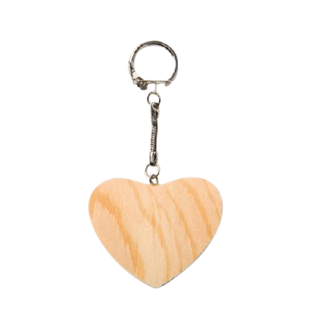 Houten Sleutelhanger Hart 4cm Knutselen AVA.be