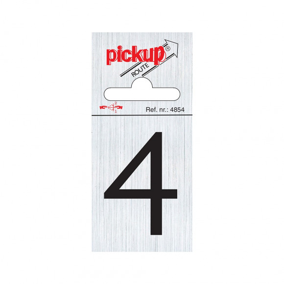 PICKUP  Route Alu Chiffre 4 6x4,4cm
