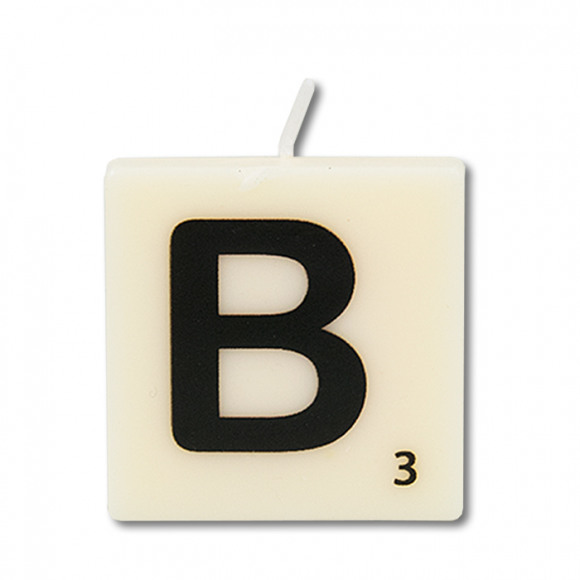 AVA selection Kaars Mini 4x2x4cm Wit Letter B
