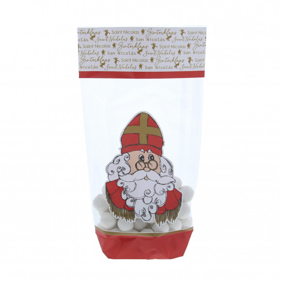 AVA selection Sachet Fond Croisé Saint Nicolas Vintage 7x4,5x22,5cm 25 Pièces