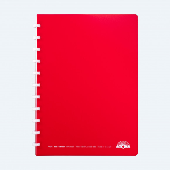 ATOMA Schrift Eco 80% Recycled PP Rood Commercieel Geruit 90g/m² 72 Vellen