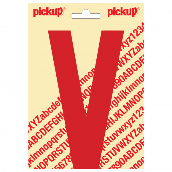 PICKUP Nobel Letter V Rood 15cm