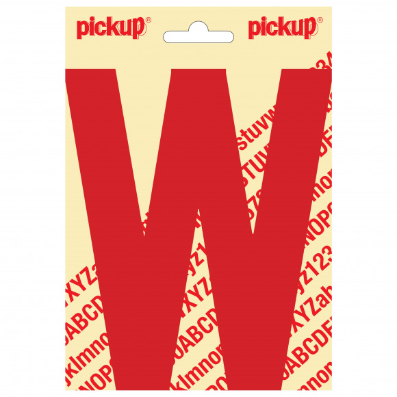 PICKUP Nobel Letter W Rood 15cm