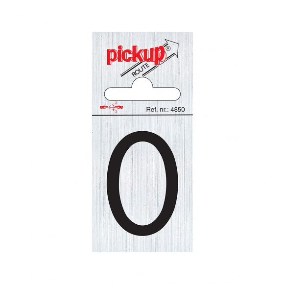 PICKUP Route Alu Chiffre 0 6x4,4cm