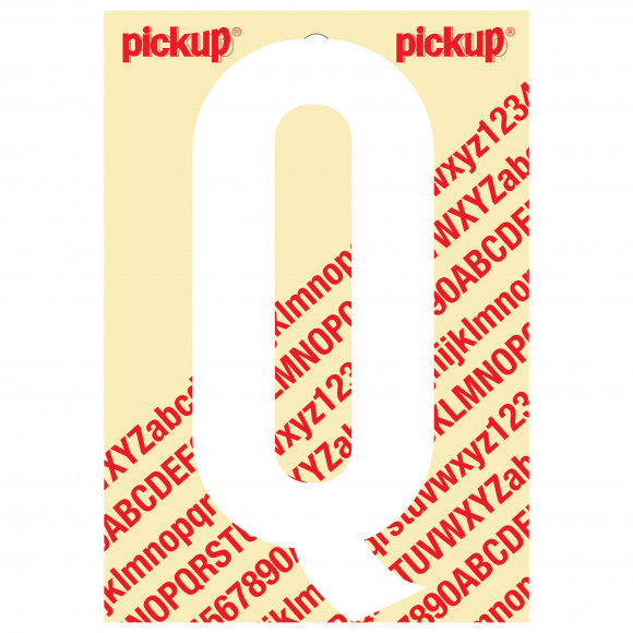 PICKUP Nobel Letter Q Wit 15cm