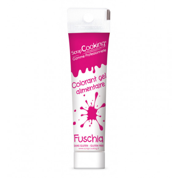 SCRAPCOOKING Colorant Alimentaire Gel Fuchsia 20g Violet/rose