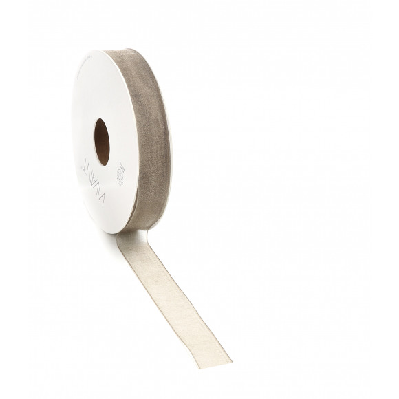VIVANT Ruban Taupe 1,5cm x 25m Organza