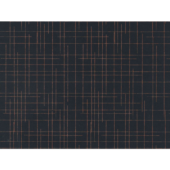 ROTOLUX Inpakpapier Zwart-Koper 50cm x 50m Mondrian Zwart