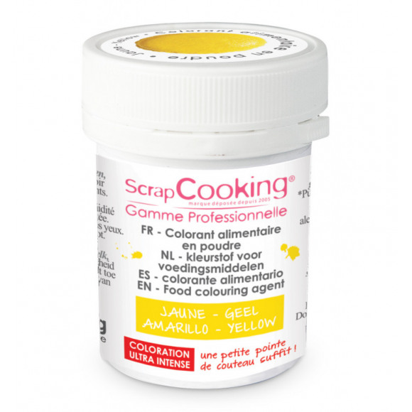 SCRAPCOOKING Colorant Alimentaire Poudre Jaune 5g Jaune