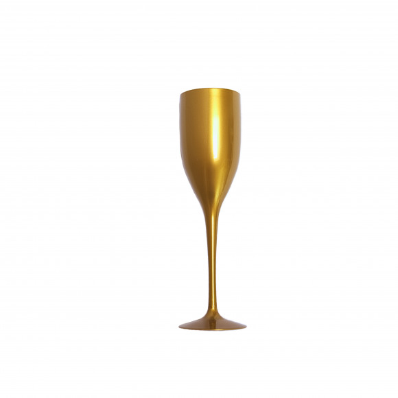 AVA selection Champagneglas Herbruikbaar/Onbreekbaar Goud 150ml 4 Stuks Goud