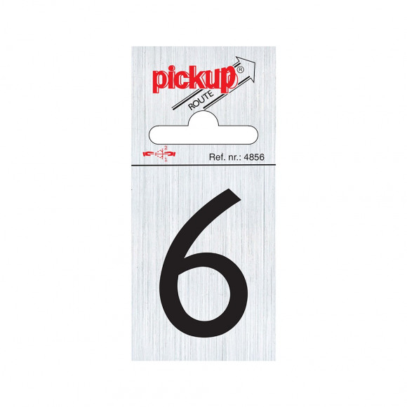 PICKUP Route Alu Chiffre 6 6x4,4cm