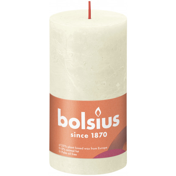 BOLSIUS Cilinderkaars Rustiek Soft Pearl H 13cm Ø 6,8cm 60u Andere