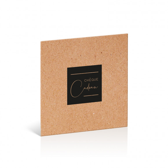 JESO CARDS Chèque-Cadeau FR Naturelle Black Square 10 Pièces