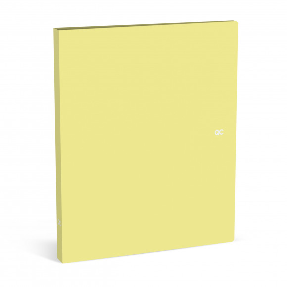 QUATTRO COLORI Farde Jaune PP A4 2 Anneaux Dos: 2,5cm 