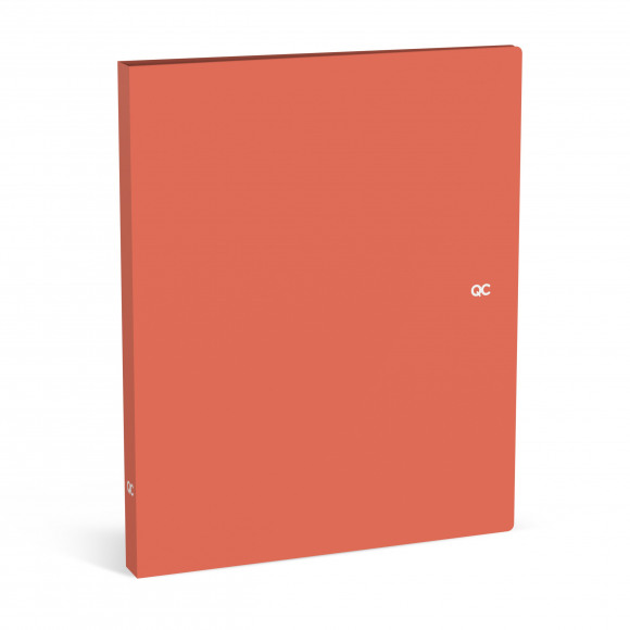 QUATTRO COLORI Farde Mandarine PP A4 2 Anneaux Dos: 2,5cm 
