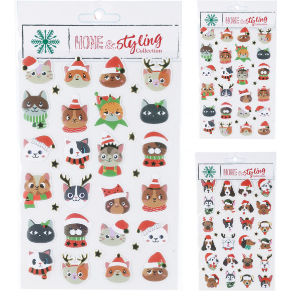 AVA selection Stickers Xmas Chats/Chiens 1 Des 2