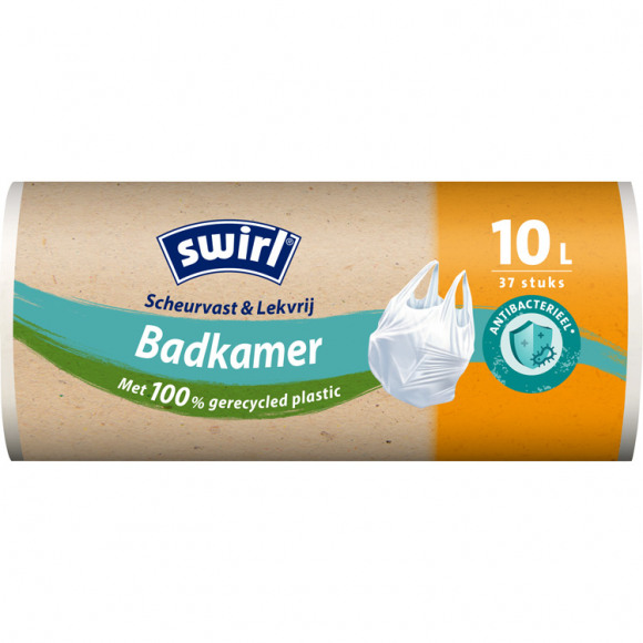 SWIRL Pedaalemmerzak 10L Antibacterieel Met Handvat 37 Stuks