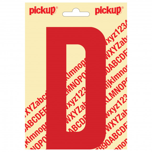 PICKUP Nobel Letter D Rood 15cm