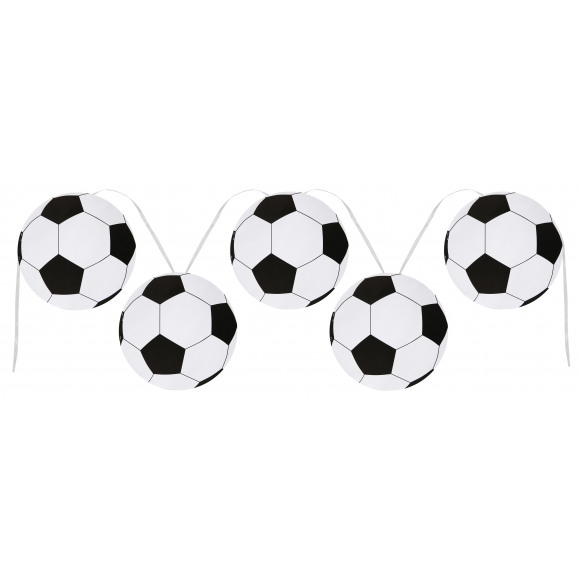 AVA selection Guirlande Avec 15 Ballons De Football En Carton 6m