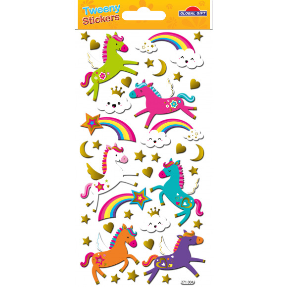 AVA selection Autocollants Licornes Et Arc-En-Ciel