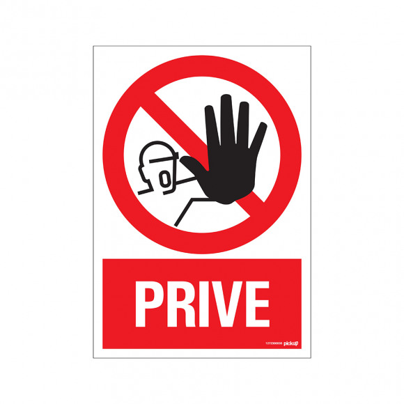 PICKUP Combi Bord "Privé" 23x33cm