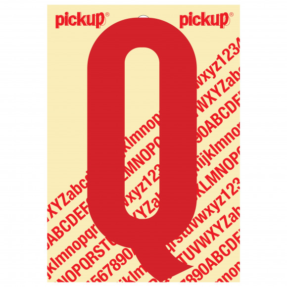 PICKUP Nobel Letter Q Rood 15cm